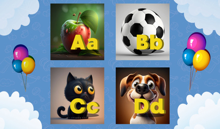 Game Alphabet for children from A to Z