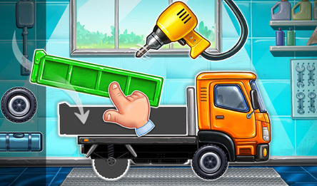 Game Construction Truck: Building Games for Kids