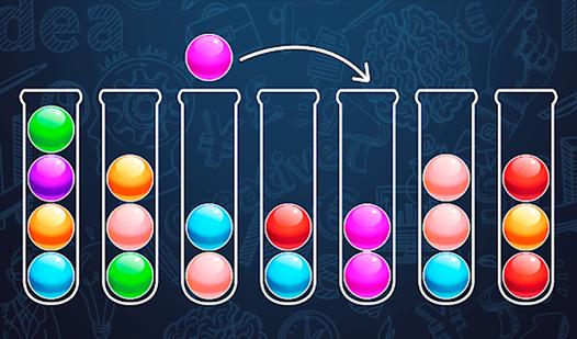 Game Screenshot Sort Colored Balls Puzzle